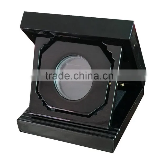 2017 New Design Rotation Wooden Coin Display and Presentation Case photo-3