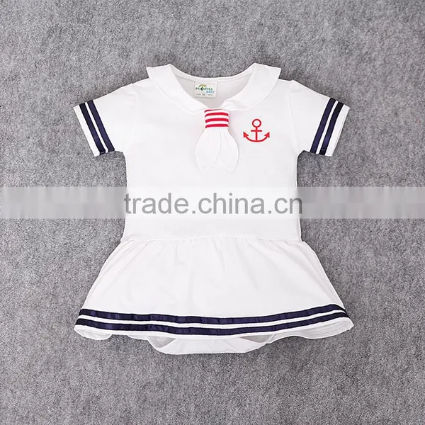 New Arrive Good Quality Orange Sailor Suit Lovely Cotton Girls and Boys Baby Clothes Wholesale Price photo-3