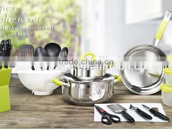 Swiss Home Travel Camping Royal 24pcs Stainless Steel Cookware Cutlery Set photo-3