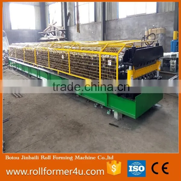 CE/ISO Tropezoid Corrugated Double Layer Roll Forming Machine With Cover photo-5