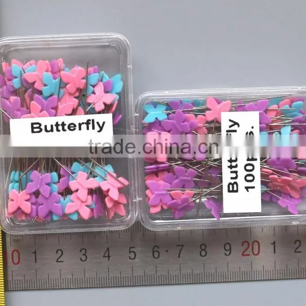 Butterfly Shaped Head Straight Pins photo-3