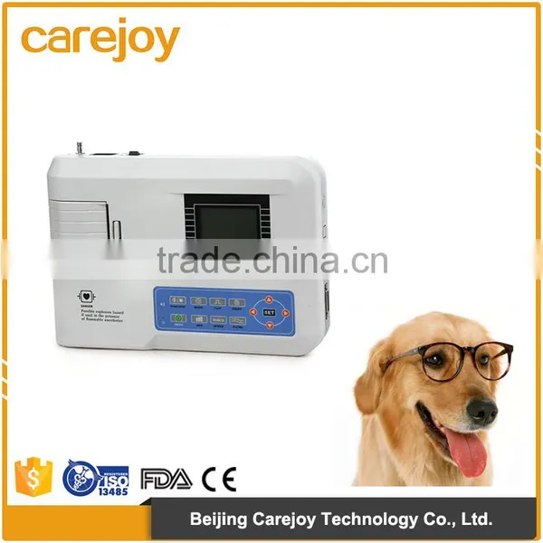 Medical Vet Equipment Digital Single Channel 12 Lead Portable Veterinary ECG Machine With Factory Price