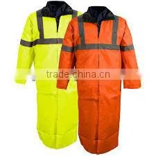 Yellow And Orange Color Police Safety Rain Jacket