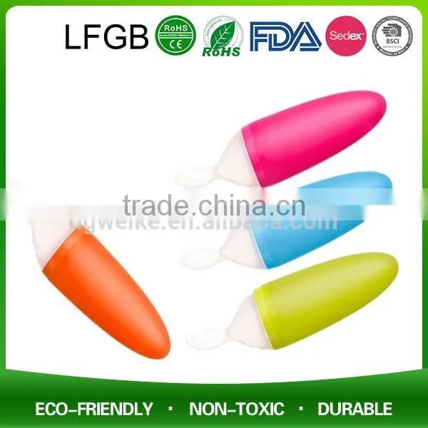 Wholesale OEM Silicone Baby Bottle Spoon With Storage Cap Easy For On-the-go Baby Accessories photo-4