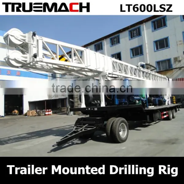 600m Depth Trailer Mounted Drilling Rig