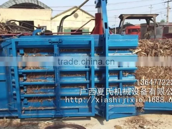 Hydraulic Semi-automatic Horizontal Baler Machine for Eucalyptus Leather,baling Press photo-3