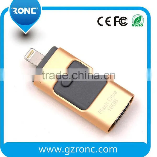 2016 New Design 2.0 USB External OTG Usb Flash Drive for Ios and Android photo-3