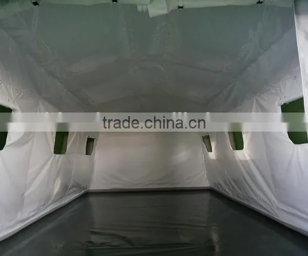 PVC CE Army Green Inflatable Refugee Tent for Sale photo-2