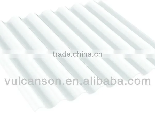 Extruded Color Corrugated Plastic Polycarbonate Roofing Sheet (Valuview Opal ROMA) photo-2