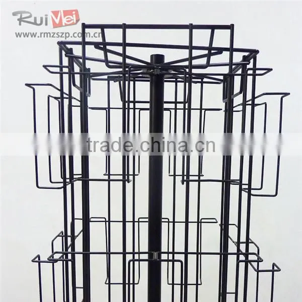 4-Side Floor Standing Spinning Christmas Card Stand photo-2