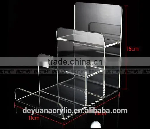 Elegant Transparent Acrylic Wallet Display Stand 4 Layer photo-2