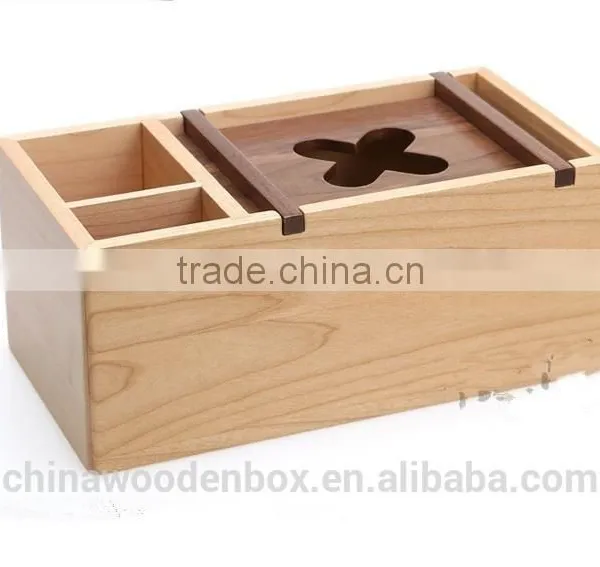 2015 Multifunction Wooden Tissue Box Antique photo-2