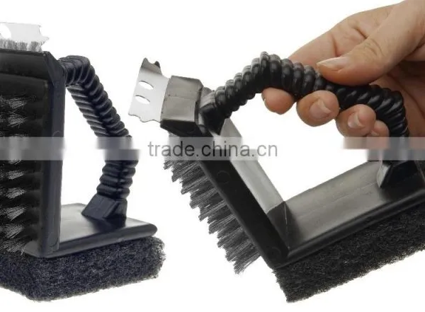 BBQ Foam and Bbq Stainless Steel Bbq Cleaning Brush photo-6