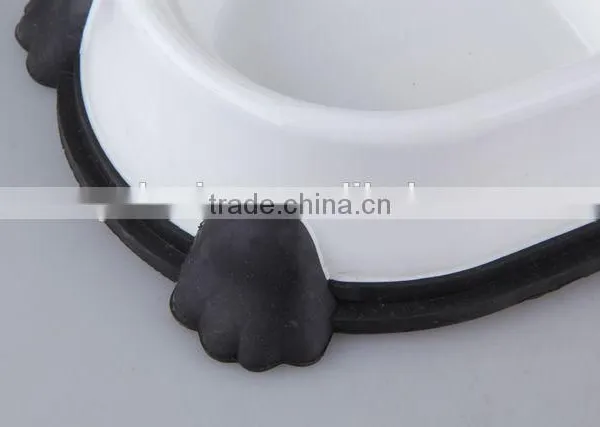 New Design Plastic Slip-resistant Oval Pet Bowl With Rubber Bottom/dog Bowl photo-3