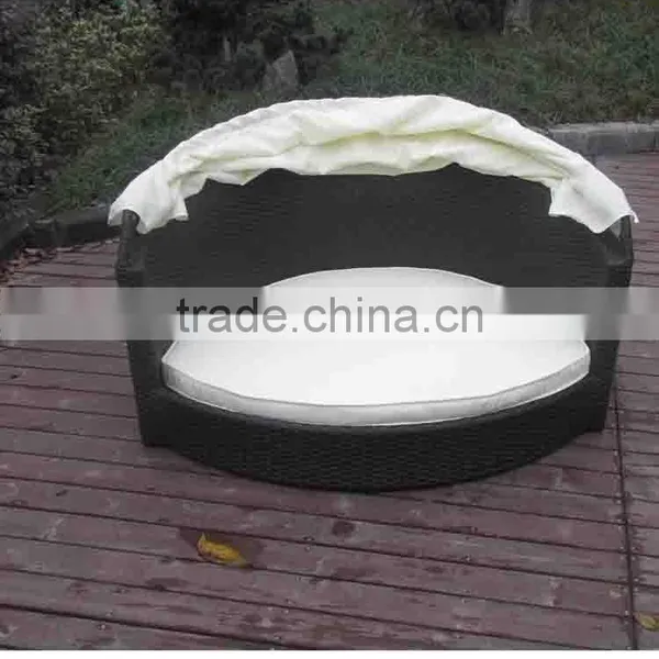 Hot Sale Wicker Dog Bed With Canopy for Dogs photo-2