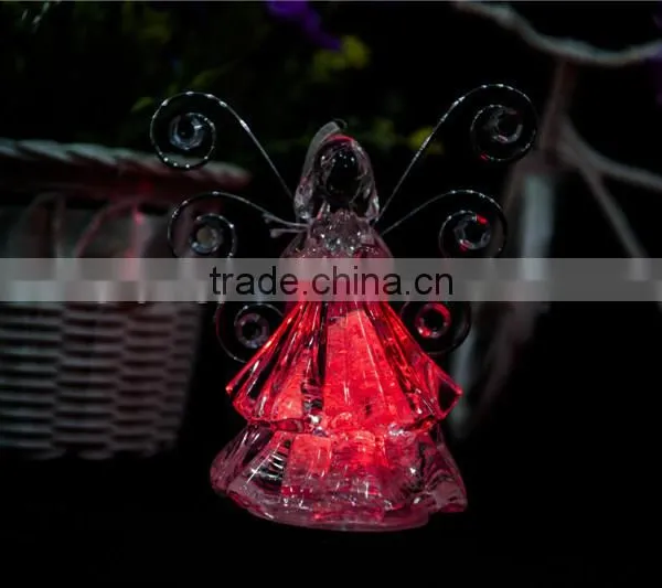 Dongguan Acrylic LED Christmas Angel With Iron Wings Decor photo-4
