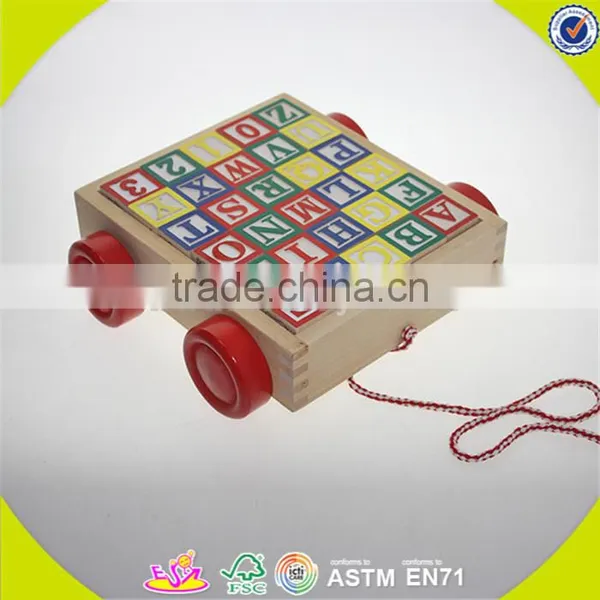 Wholesale Cheap Wooden Block Car Top Fashion Wooden Block Car W13C018 photo-4