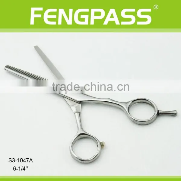 S3-1047A 6-1/4" Inch 2CR13 Stainless Steel With PP Handle Stainless Steel Thinning Shears Salon Hair Cut Scissors photo-2