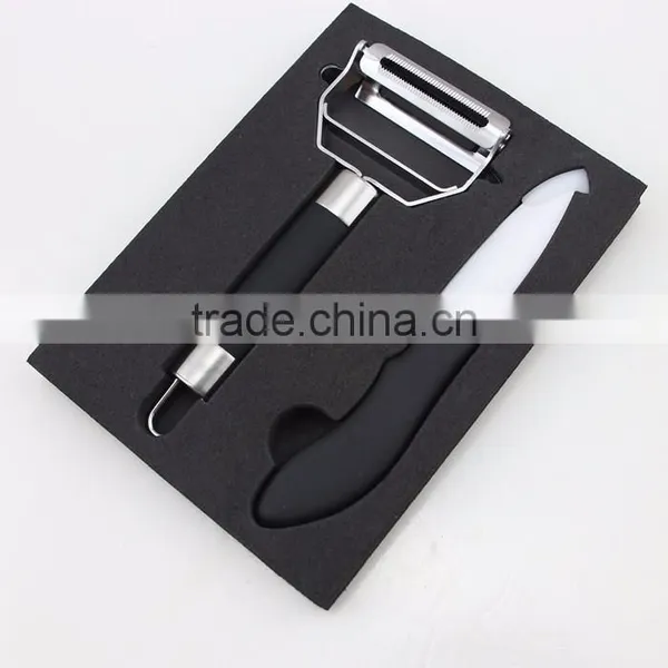 Stainless Steel Peeler Ceramic Knife Set Packed in EVA Tray photo-4