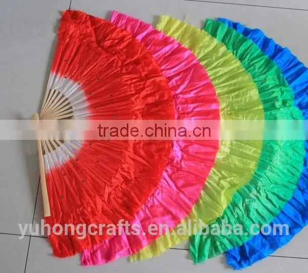 2014 Hot Belly Dance Real Silk Fan Veil photo-5