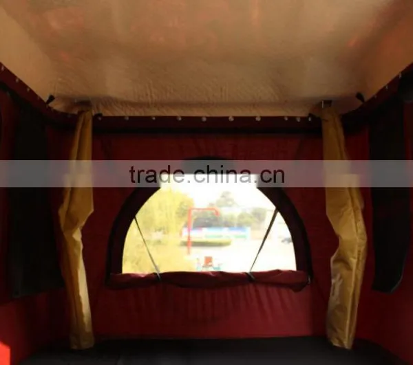 White Fiberglass Shell Hard Roof Top Tent for USA Marketing photo-5
