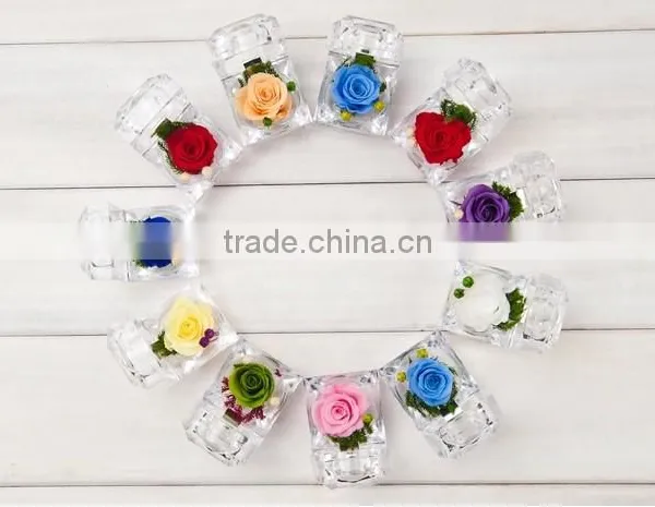 Colorful Rose Head Ring Box For Holiday Decorations photo-4