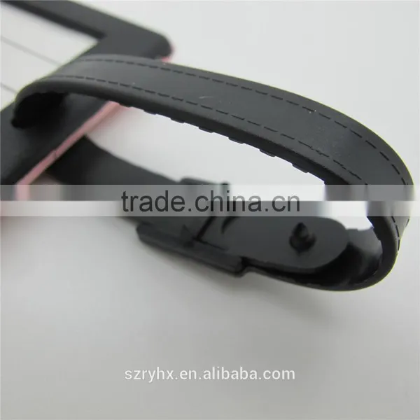 100% Eco-friendly Factory Direct Wholesale Silicone/PVC Luggage Tag photo-3