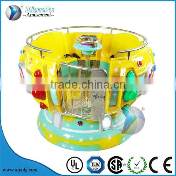 Kiddie Disco Classic go Round Kiddie Rides Coin Operated Promotion Funny Rotate Ridding Colorful Disco Game Machine photo-6