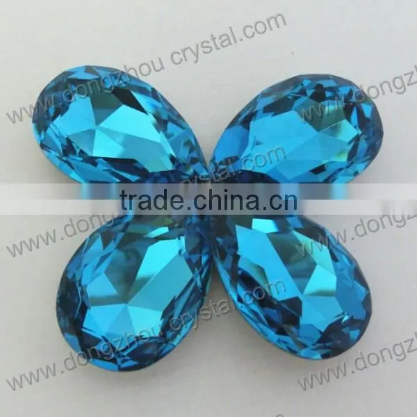Fashion Stylish Teardrop Point Back Crystal Fancy Stones for Dresses photo-6