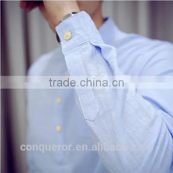 Men's White Linen Shirt HOT! MSRL0048 photo-2