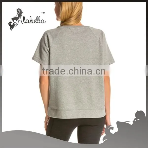 Womens Running and Sport Clothing Wholesale Custom Made Yoga T-shirt photo-2