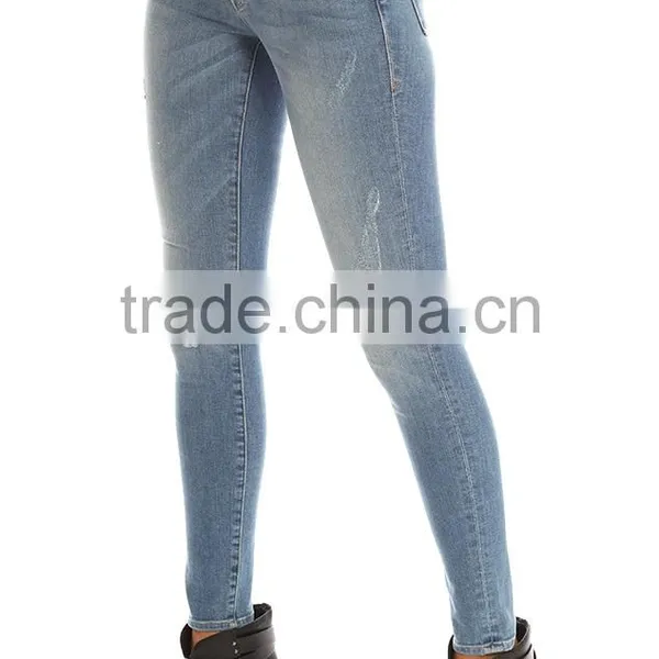 2016 Name Brand Ripped Girl Jeans for Custom With Your Logo photo-5