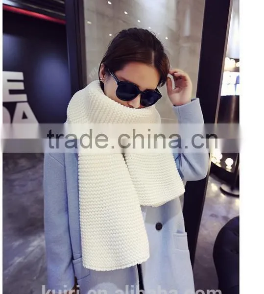 200*40cm New Popular Knitting Scarf Women Neck Thicken Scarf Winter Warm Scarves photo-3