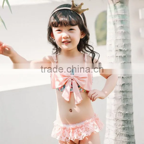 S60567B 2017 New Design Girls Princess Bikinis Lace Swimmwear photo-3