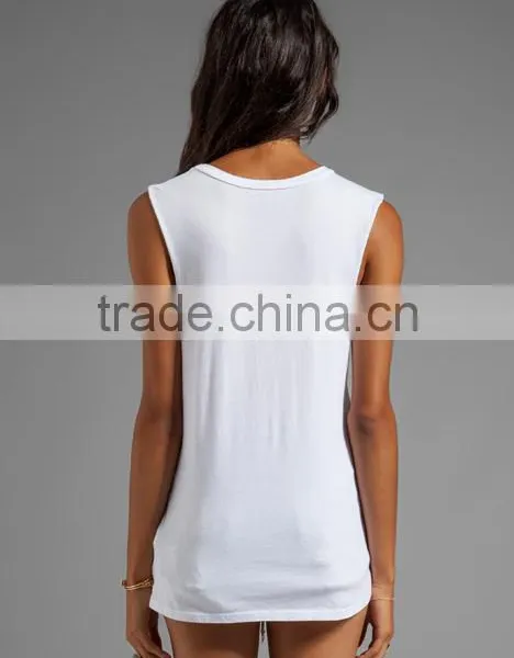 Loose Plain Watercolor Tank Top photo-3