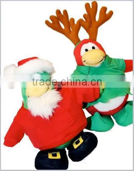 Promotion Christmas Santa Claus Deer Stuffed Plush Doll