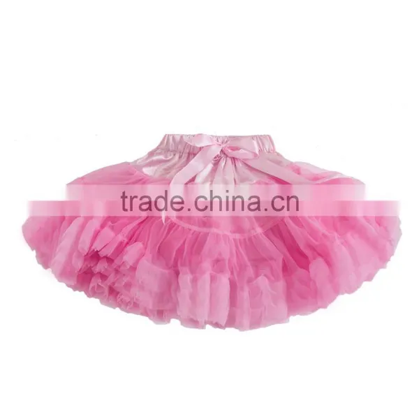 Kids Baby Girls Princess Dancewear Tutu Ruffle Chiffon Fluffy Pettiskirt Skirts photo-6