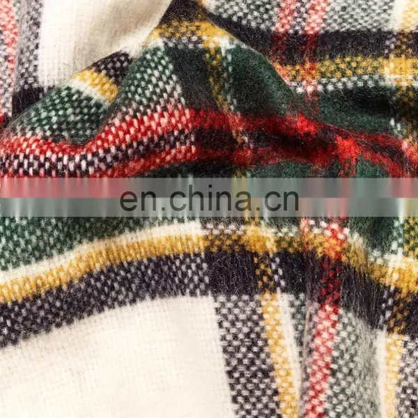Street Fashion Lengthened Winter Lady Plaid Plaid Plaid Scarf photo-2