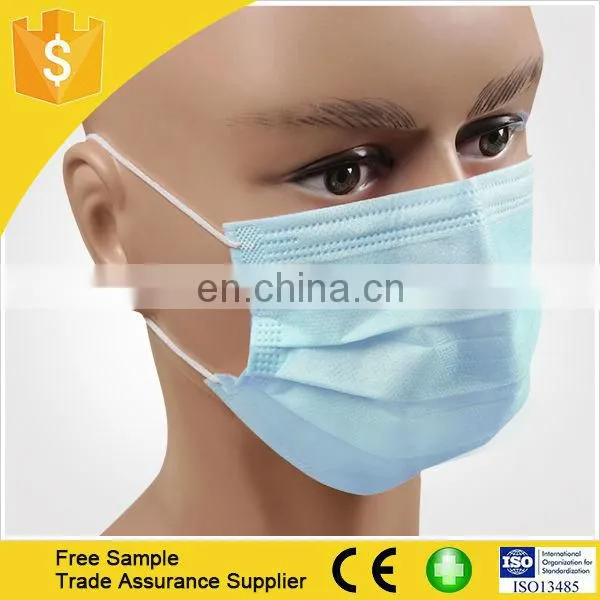Free Sample Surgical Face Mask Disposable Nonwoven Face Mask Earloop photo-5