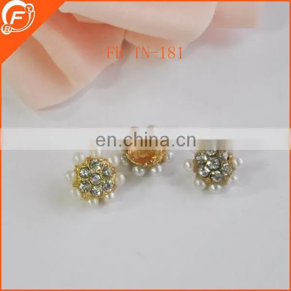 decorative bulk rhinestone abs button