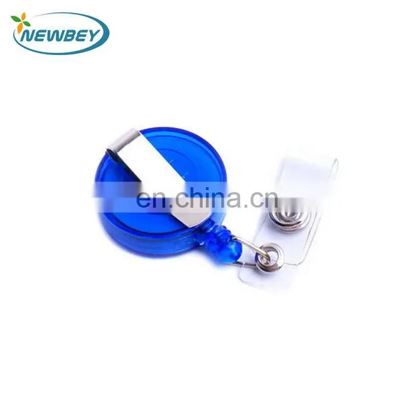 Custom Logo Colorful Cool Round Retractable id Vinyl Badge Holder photo-3