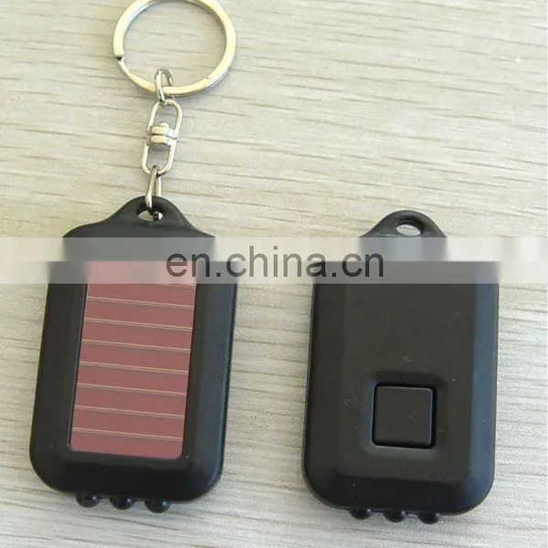 Best Gift Portable Mini Light Torch Solar Power Rechargeable 3 LED Flashing Keychain photo-4