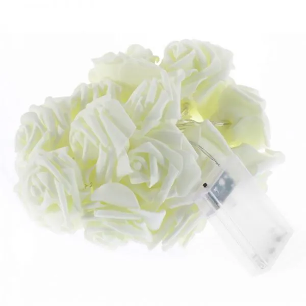 Battery Operated Novelty Rose Flower Fairy String Lights 20LEDs 2M Fashion Holiday Lighting Wedding Party Christmas photo-5