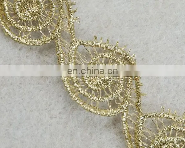 Top Hot Design Fashion Eye Shape Gold Lurex Tape for Wholesale Trim photo-2