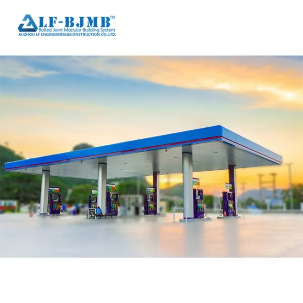 Space Frame Gas Petrol Filling Station Steel Structure Fuel Station Canopy photo-5