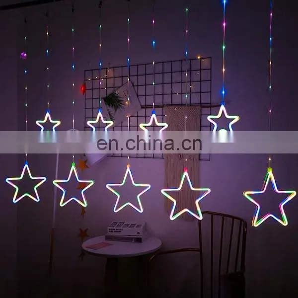 Led String Star Night Decor Neon Light Wall Lights Indoor for Christmas Decoration Wedding Decorative Holiday Lighting photo-3