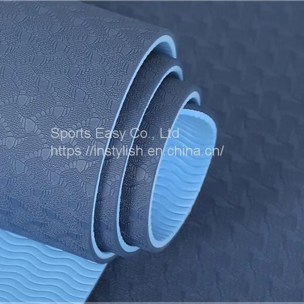 Factory Wholesale Sustainable TPE Yoga Mat 6mm Anti-Slip photo-3