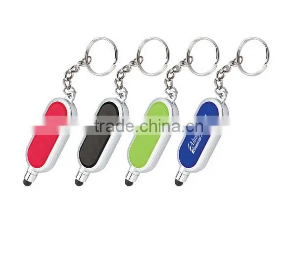 2016 New Button Battery Led Mini Keychain Stylus Pen With Laser Light photo-3