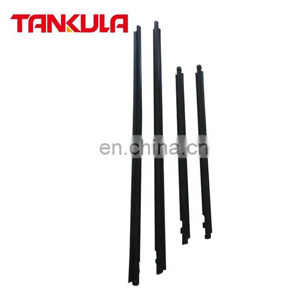 4Pcs Car Door Trim Moulding 68210-0D040 68160-0D040 Window Weather Stripping Door Moulding For Toyota Vios 2002-2007 photo-4
