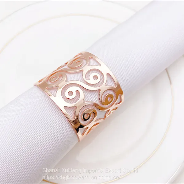 Manufacturer Wholesale Stock Hotel Banquet Event Stainless Steel Metal Napkin Rings photo-5